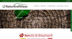 Desktop Screenshot of naturkrafthaus.de